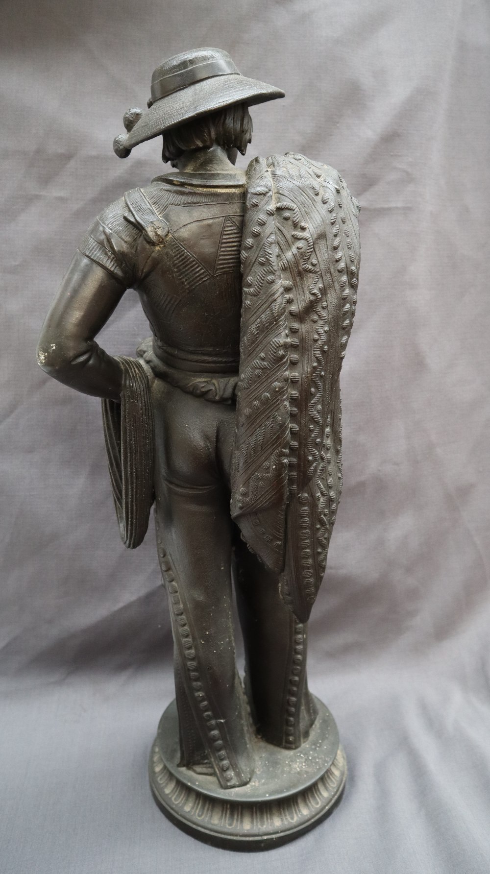 ***Unfortunately this lot has been withdrawn from sale*** A spelter Conquistador type figure, - Image 6 of 11