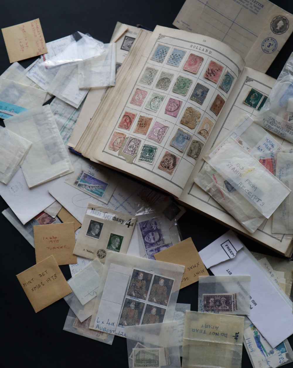 A stamp album of World stamps from Victoria onwards together with loose mint stamps - Image 2 of 7