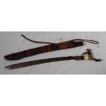 A Dayak Mandau head hunter's sword, Borneo,