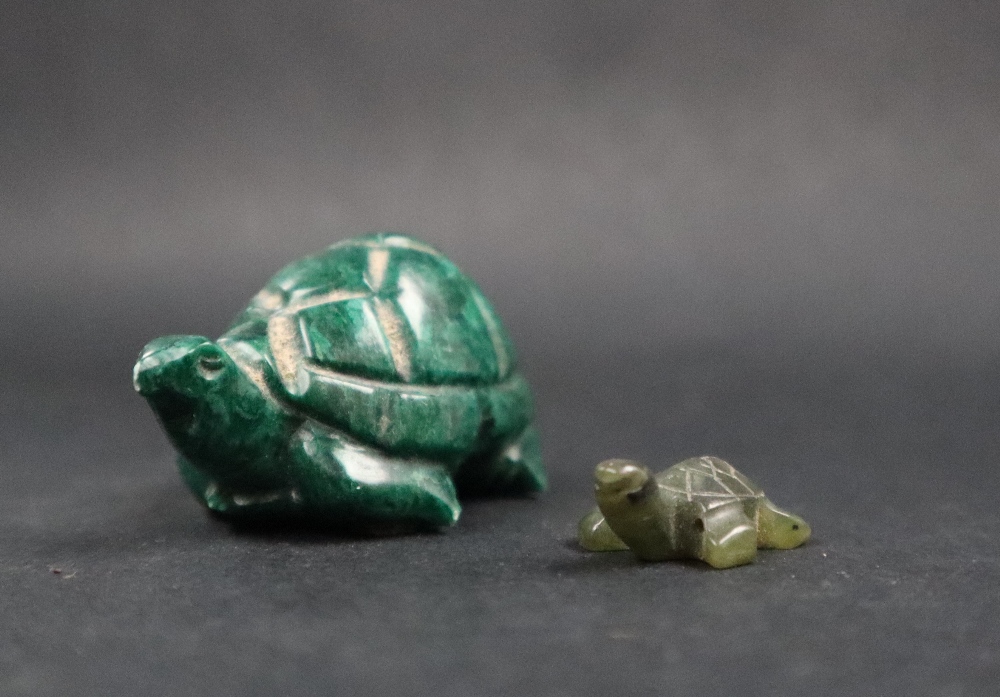 A South Africa Verdite carved tortoise, - Image 4 of 7