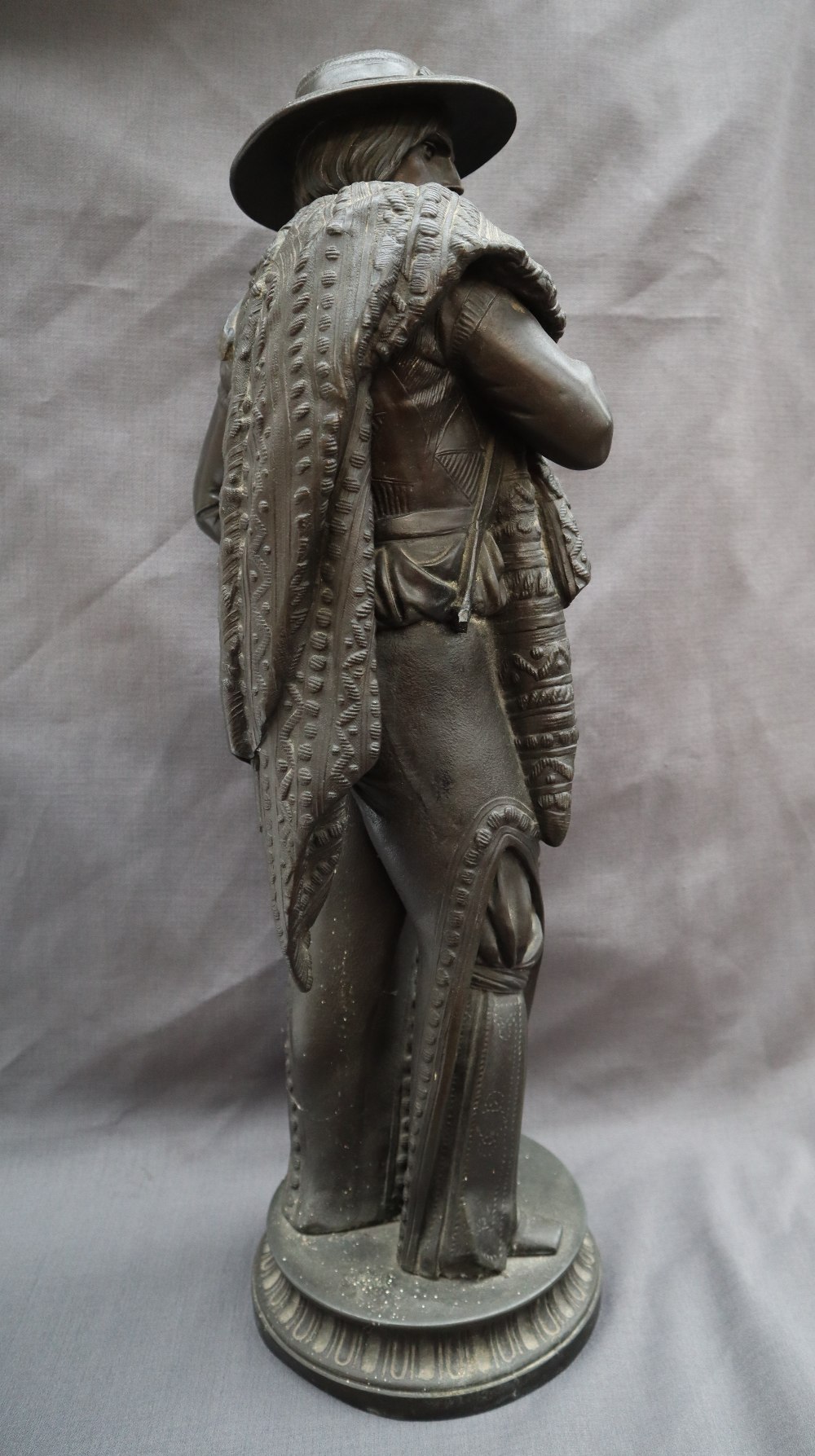 ***Unfortunately this lot has been withdrawn from sale*** A spelter Conquistador type figure, - Image 7 of 11