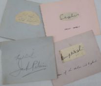 Jack Peterson - British Heavyweight boxing champion, autograph sheet signed in pencil,
