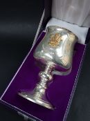 An Elizabeth II silver goblet,