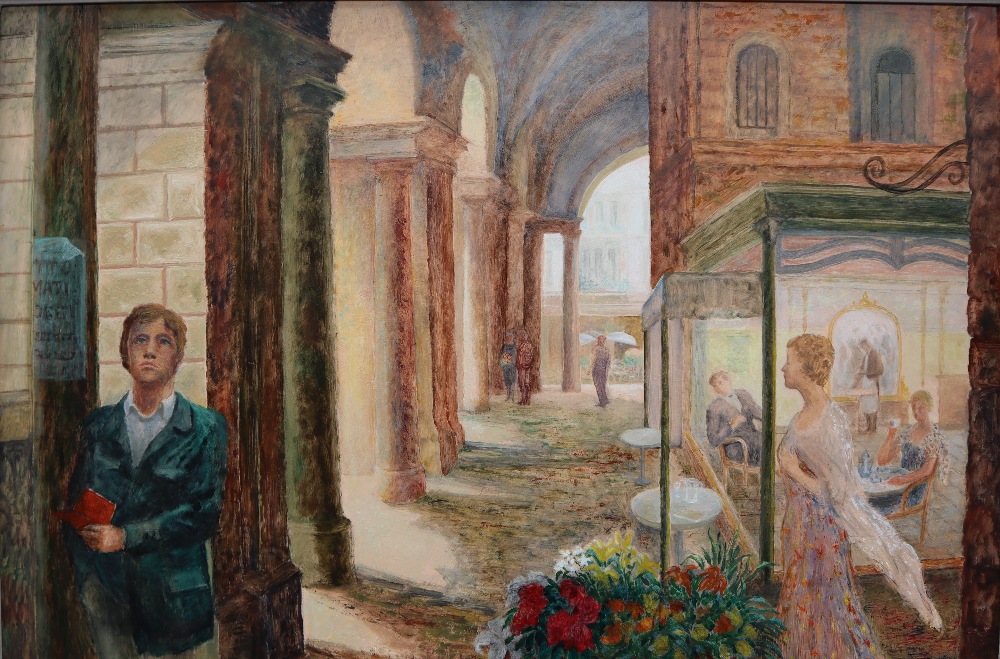 Felicity Charlton Image of Vicenza Oil on board Signed and label verso 60 x 90cm ***Artists Resale