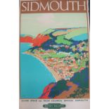 After Leslie Carr (1891-1969) Sidmouth British Railways Travel Poster Lithograph printed in colours