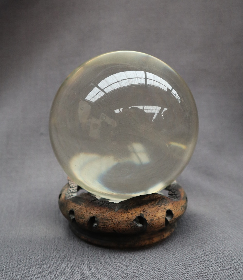 A 'Crystal ball' 8cm diameter, - Image 3 of 4