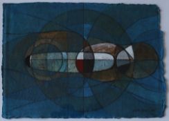 Patrick Haughton Oceanic Rhythm 6 Watercolour Initialled and dated 30.01.