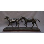 Philip Blacker Two horses Bronze Initialled and dated '88 Limited edition No.