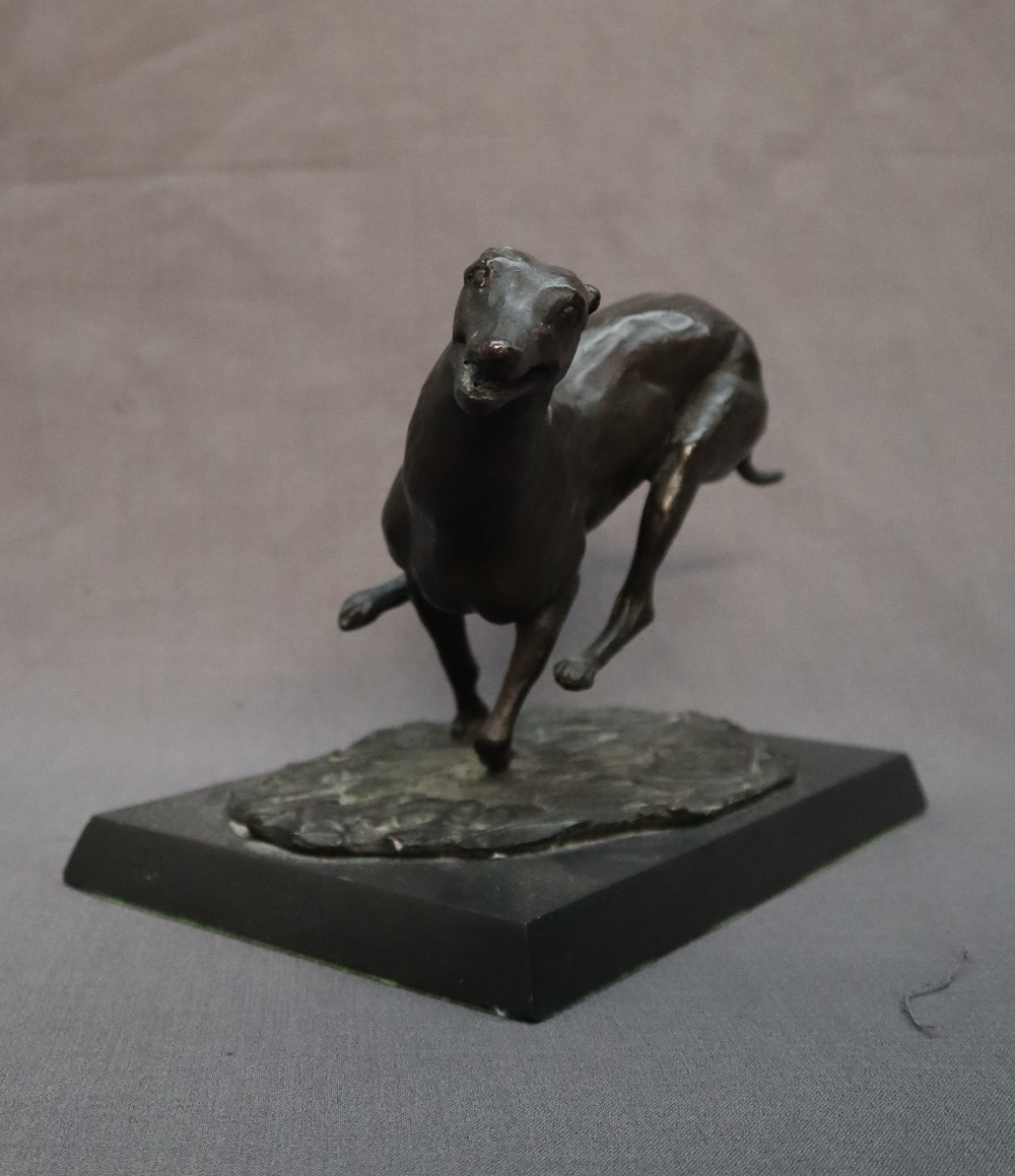 Philip Blacker A greyhound in motion Bronze Initialled and dated '83 Limited edition No. - Image 2 of 8