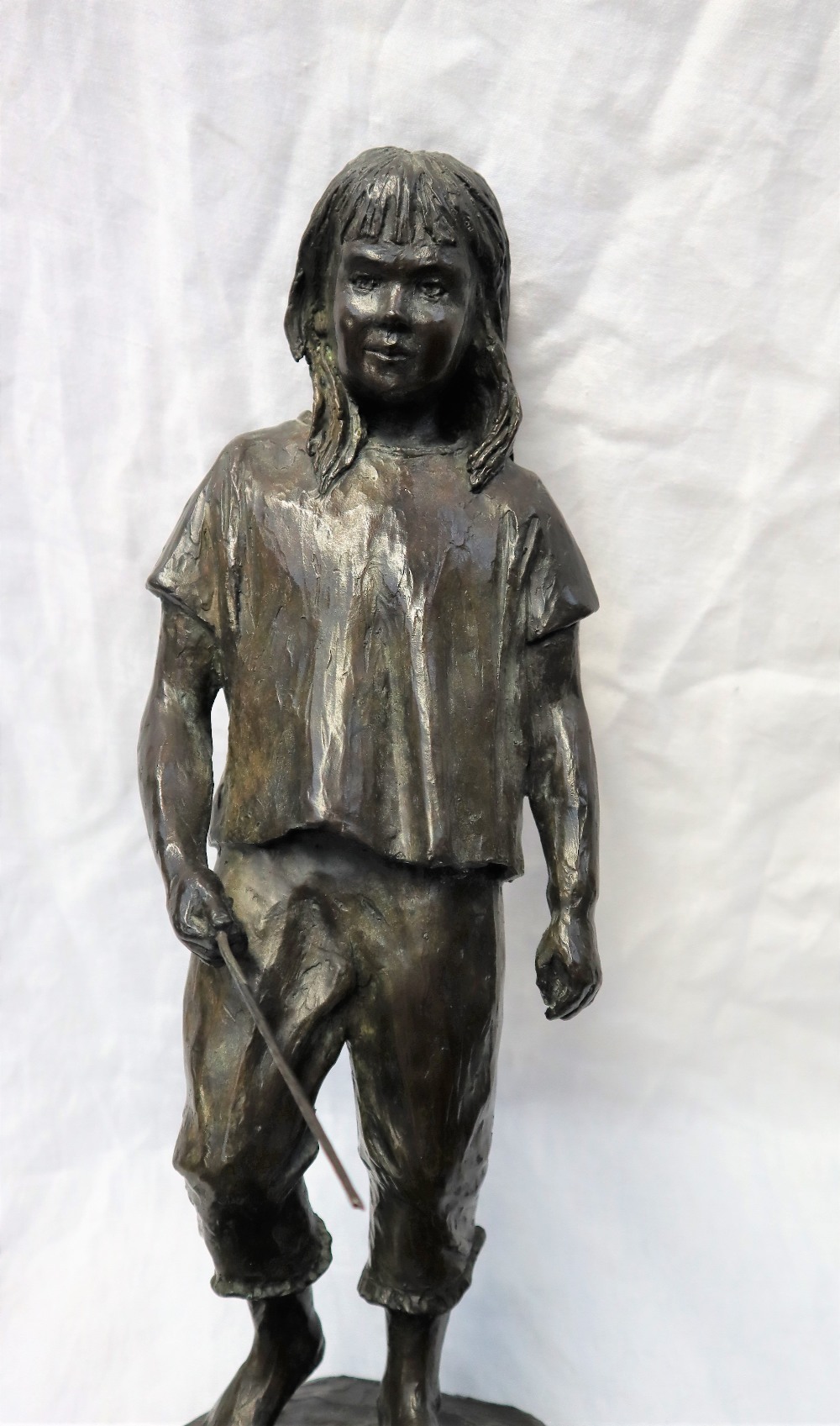 Philip Blacker A girl herding ducks Bronze Initialled and dated '02 Limited edition No. - Image 13 of 15