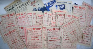 Football programmes - Liverpool Football Club 1946 - 1949,