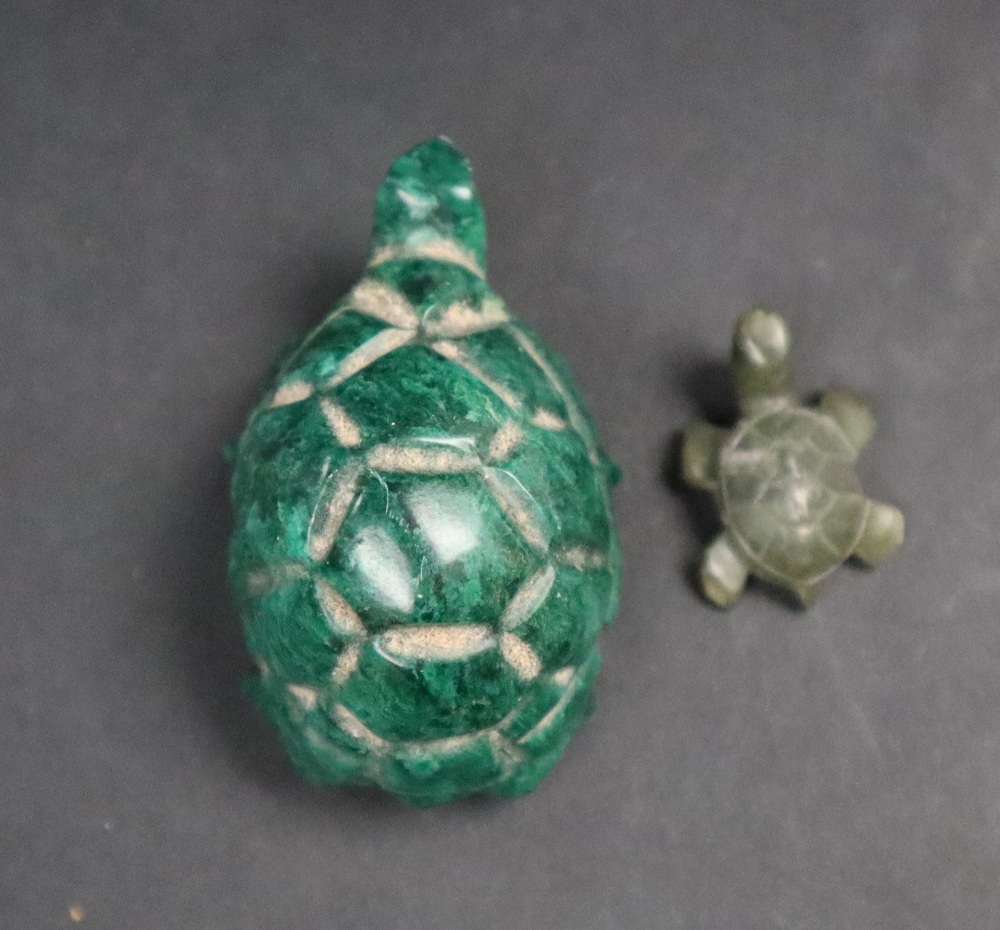A South Africa Verdite carved tortoise, - Image 7 of 7