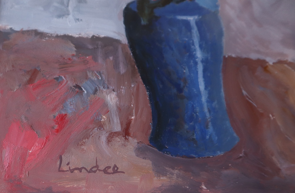 Lauren Lindee Still life study of a vase of flowers Acrylics Signed 33 x 23cm Together with - Image 3 of 6