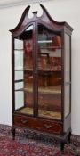 An Edwardian mahogany display cabinet,