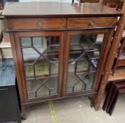 An Edwardian mahogany display cabinet,