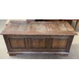 A 20th century oak coffer,