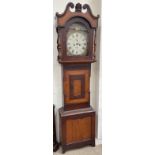 A 19th century mahogany longcase clock,