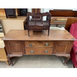 A 19th century oak dresser base,