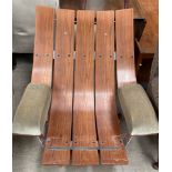 A pair of mid 20th century teak chairs,