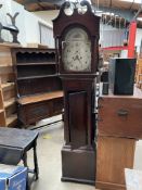 A 19th century mahogany longcase clock,