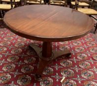 A Victorian mahogany supper table,