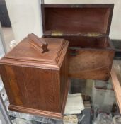 A 19th century mahogany domed jewellery casket,