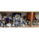 A part tea set together with an electroplated part tea set, plates, wedgwood,