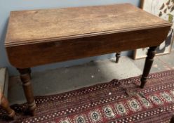 A Victorian oak Pembroke table,