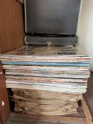 A collection of records, including Mozart, Perry Como,