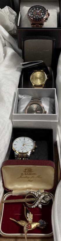 A Jos Van Arx chronograph wristwatch, together with a Christian Lars wristwatch,