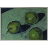 Linsey Lamont Apples Gouache Signed 18.
