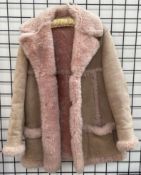 A sheepskin coat