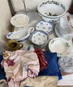 A Royal Albert part tea set together with decorative ceramics etc