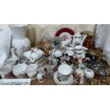 A Royal Albert Traditional British Songs series of six part tea set together with other part tea