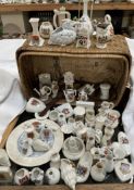 Assorted crested wares, including birds, vases, chair, clock, from Carlton ware, Foley,