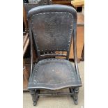 A 19th century rocking chair,