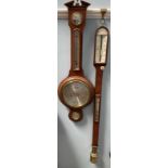 A 19th century mahogany stick barometer,
