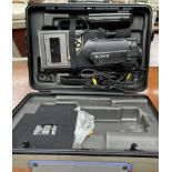 A Sony Video 8 video camera,