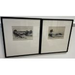 James McArdle Aberdeen - Brig O'Balgownie A signed etching Together with another of Braemor