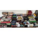 A Dinky Supertoys Atlas editions, Heinz lorry, together with Corgi buses,