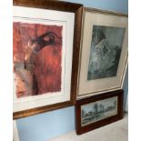 Jeanine Harker Freedom A limited edition print Together with a William Russell Flint print and a
