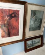 Jeanine Harker Freedom A limited edition print Together with a William Russell Flint print and a