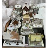 Fifteen assorted Coalport cottages including The Master's House, The Toy shop, Park Lodge,