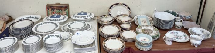 A Royal Doulton Esprit pattern part dinner set, together with other part dinner sets,