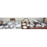 A Royal Doulton Esprit pattern part dinner set, together with other part dinner sets,