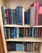 A collection of Folio Society Books including Dante, Walden, Shelley, The Nude, Tennyson,