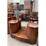 A 20th century walnut dressing table,