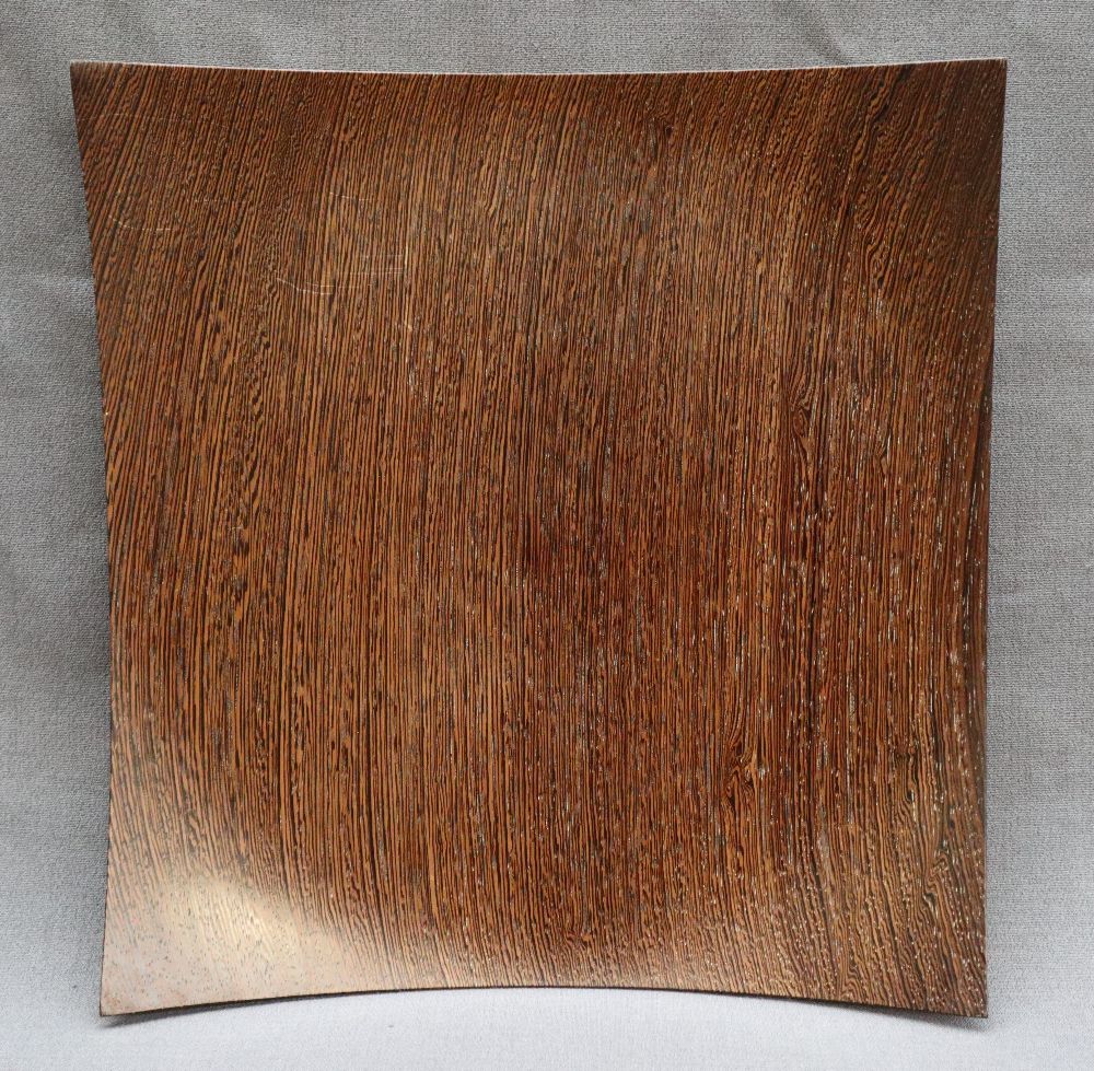 James F Benson - A Wenge bowl of dished square form, on a circular foot, - Image 5 of 7