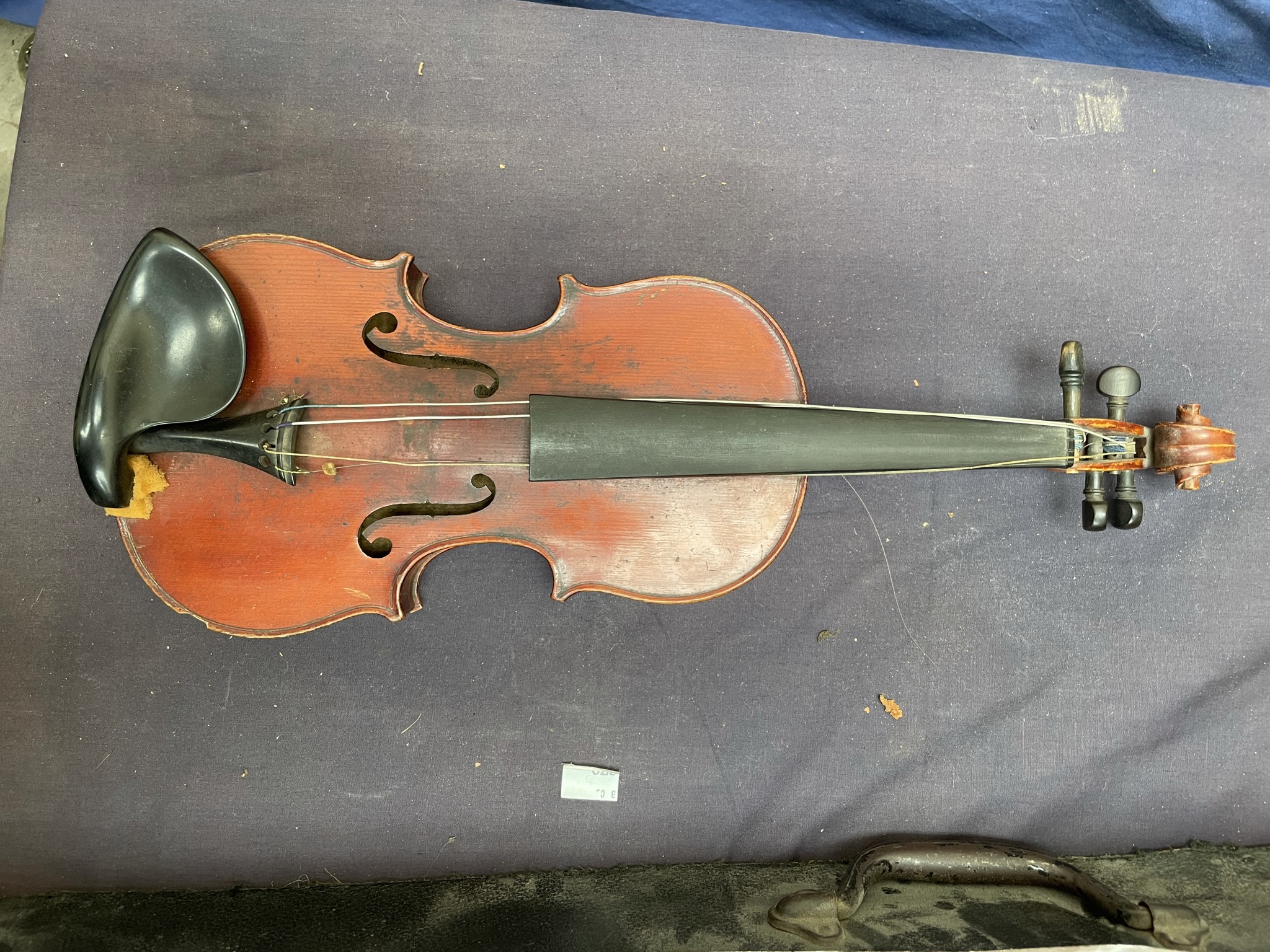 A Violin with a one piece back, - Image 5 of 13