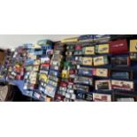 A large lot of model cars, lorries, buses etc from Corgi, Models of Yesteryear,
